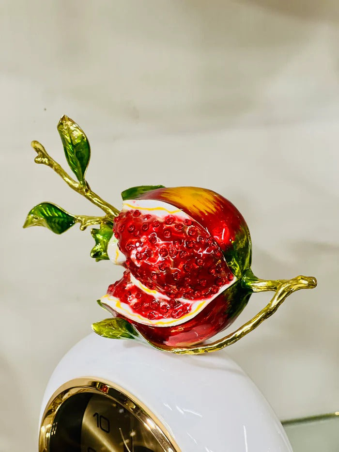 POMEGRANATE DESIGN TABLE CLOCK