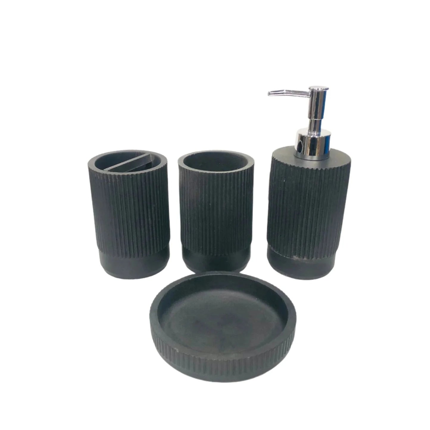 BLACK LINING DESIGN BATH SET