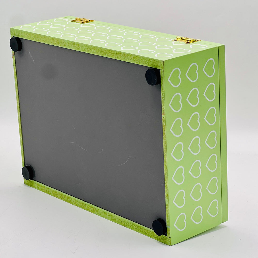 PAINTING OF GIRL & FLOWERS JEWELLERY BOX