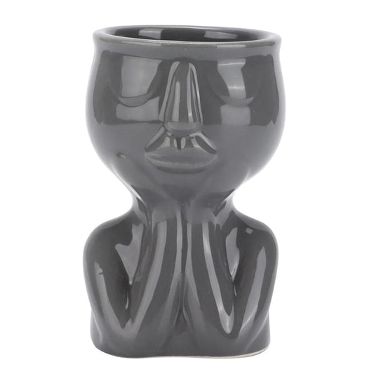 GREY PROFILE PLANT POT