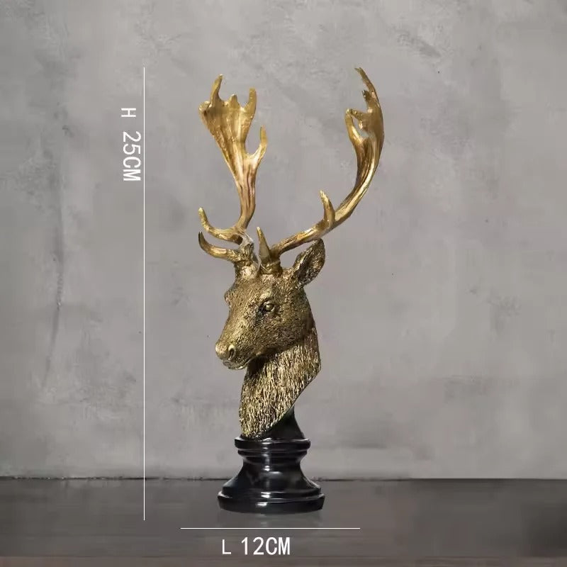 ROYAL ANTELOPE HEAD STATUE