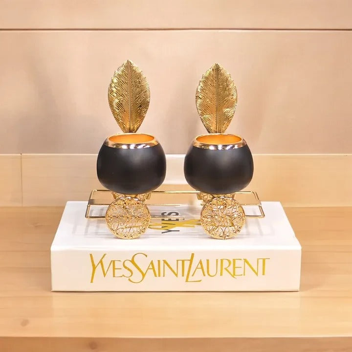 DECORATIVE METALLIC CANDLE STAND