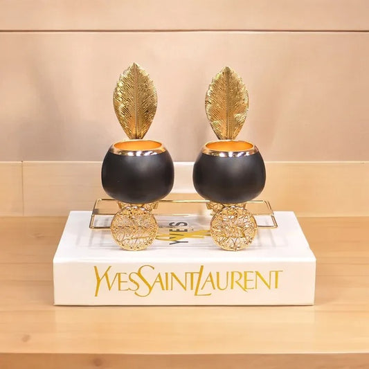 DECORATIVE METALLIC CANDLE STAND