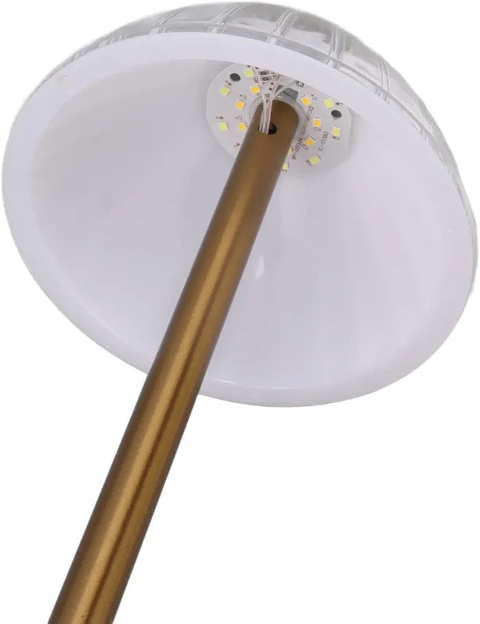 RECHARGEABLE METALLIC TABLE LAMP