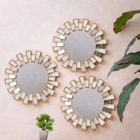GOLDEN WALL HANGING MIRRORS