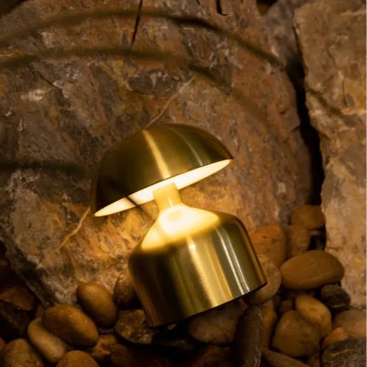 METALLIC RECHARGEABLE TABLE LAMP