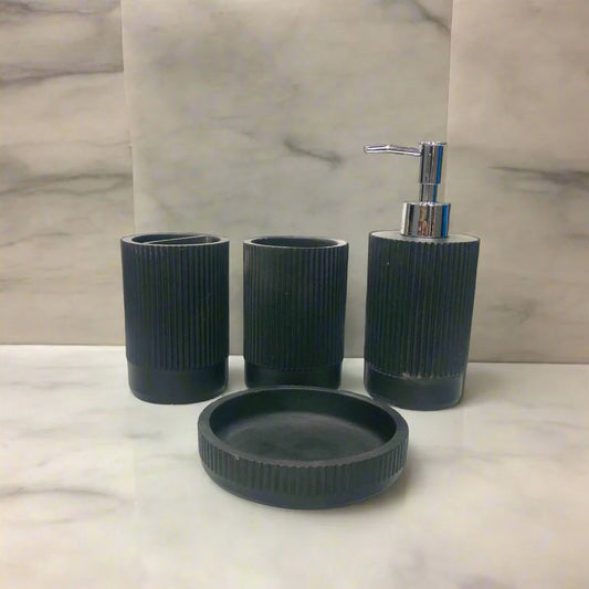 BLACK LINING DESIGN BATH SET
