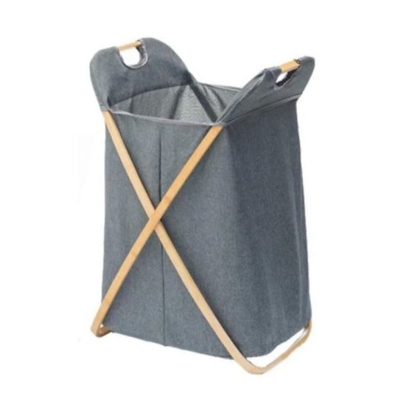 LAUNDRY HAMPER BAMBOO WITH HANDLES FOLDING BASKET