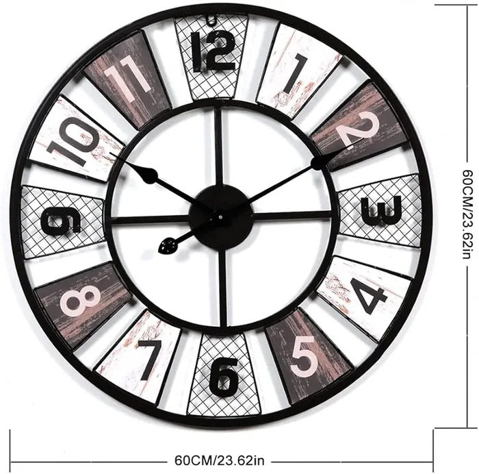 METALLIC ABSTRACT WALL CLOCK
