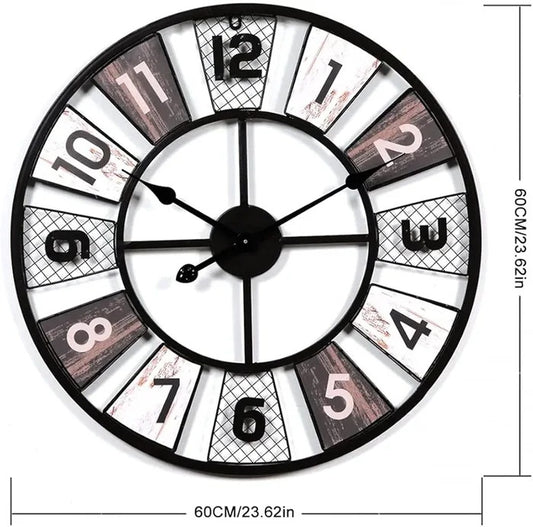 METALLIC ABSTRACT WALL CLOCK