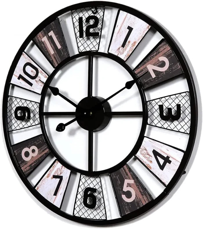METALLIC ABSTRACT WALL CLOCK