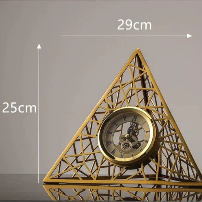 PYRAMID METALLIC CLOCK