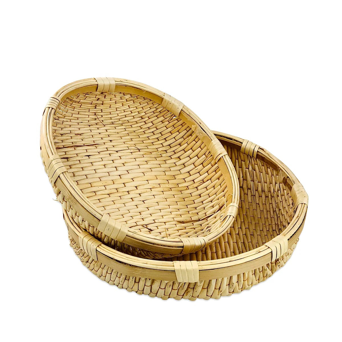 MULTIPURPOSE BAMBOO BASKETS (SET OF 2)