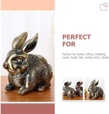 METALLIC RABBIT ASHTRAY