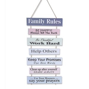 FAMILY HARD WORK CLUSTER WALL QUOTATION