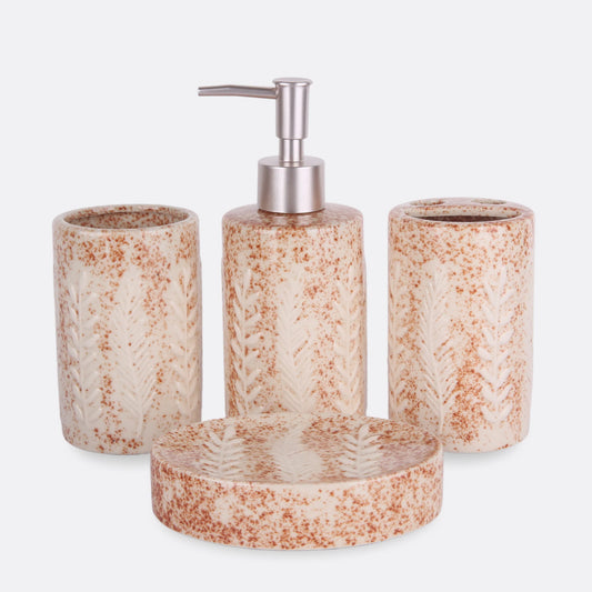 LEAF DESIGN BATH SET