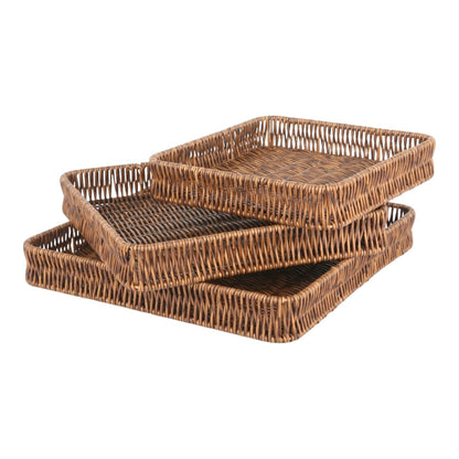 JUTE SQUARE MULTIPURPOSE BASKETS ( SET OF 3 )