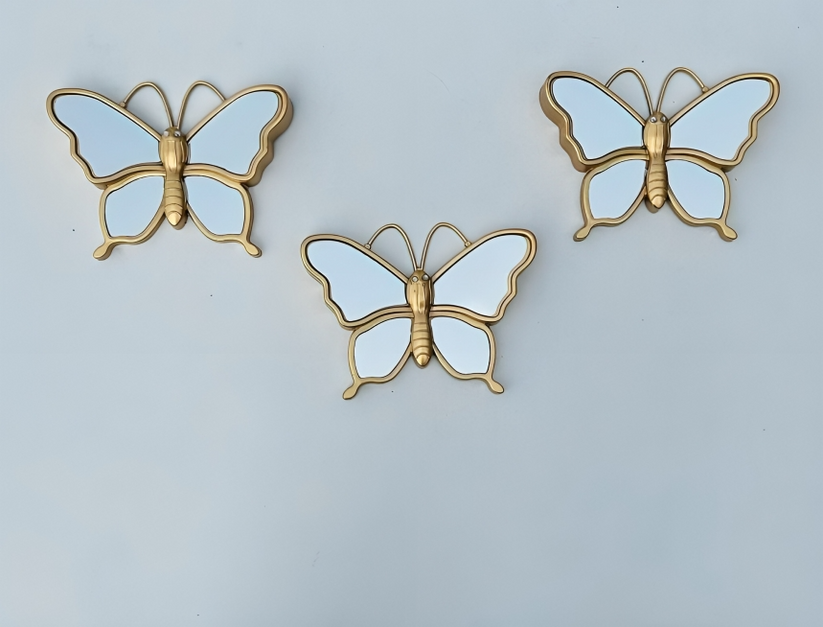 BUTTERFLY DESIGN WALL HANGING MIRRORS