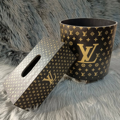 LOUIS VUITTON BASKET WITH TISSUE BOX