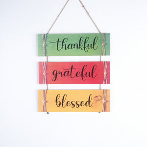 THANKFUL CLUSTER WALL QUOTATION