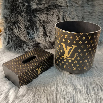 LOUIS VUITTON BASKET WITH TISSUE BOX