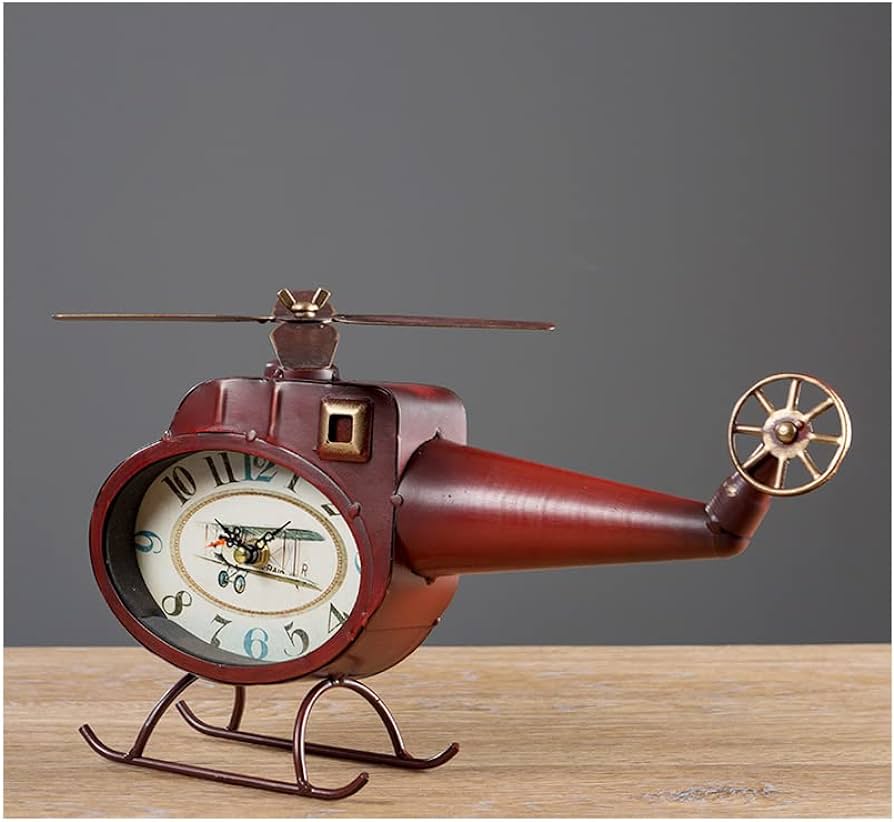 DECORATIVE AIRCRAFT TABLE CLOCK