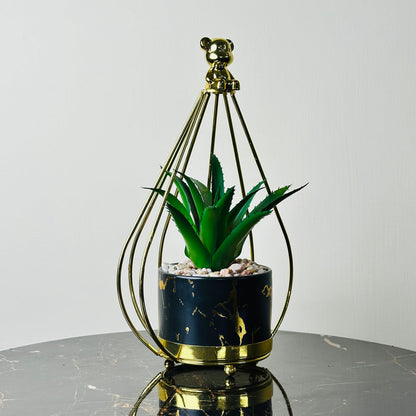PLANTER WITH TEDDY BEAR STAND