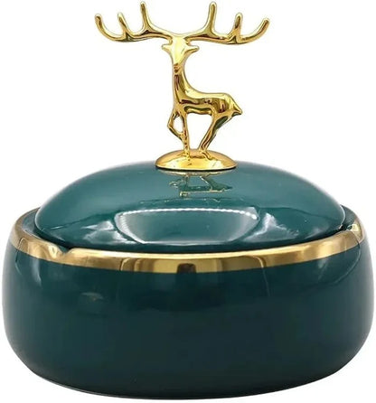 Fashion Ceramic Ashtray with Lid