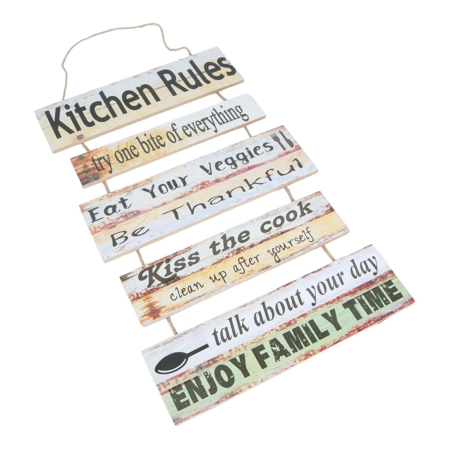 KITCHEN RULES WALL HANGING