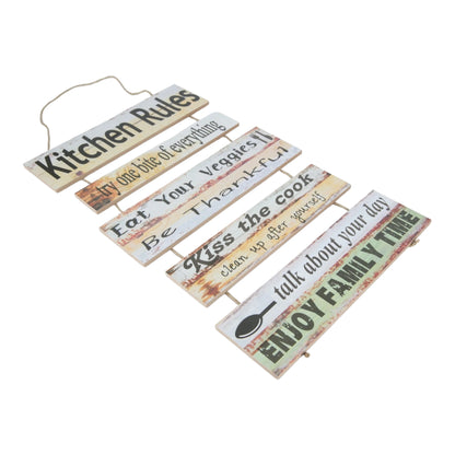 KITCHEN RULES WALL HANGING