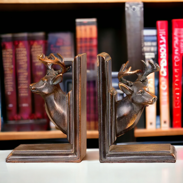 CLASSICAL DEER BOOK HOLDER(PAIR)