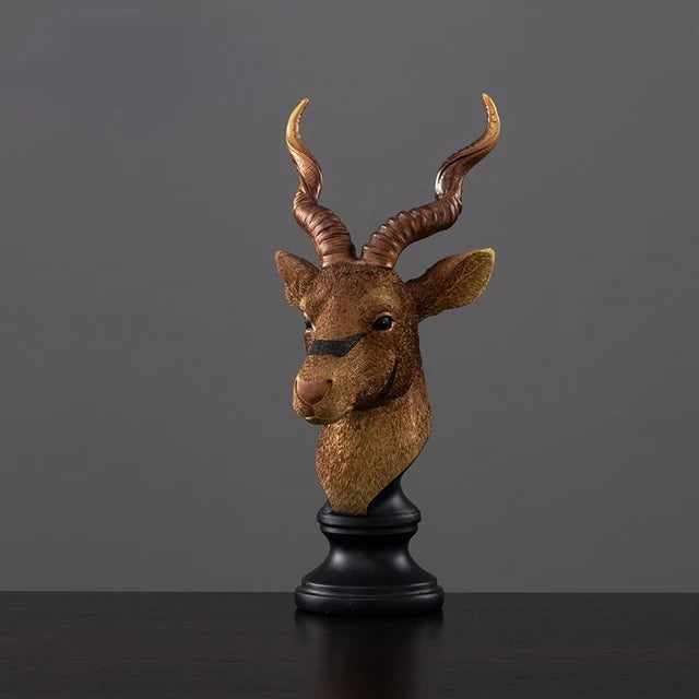 PROFILE MARKHOR SCULPTURE