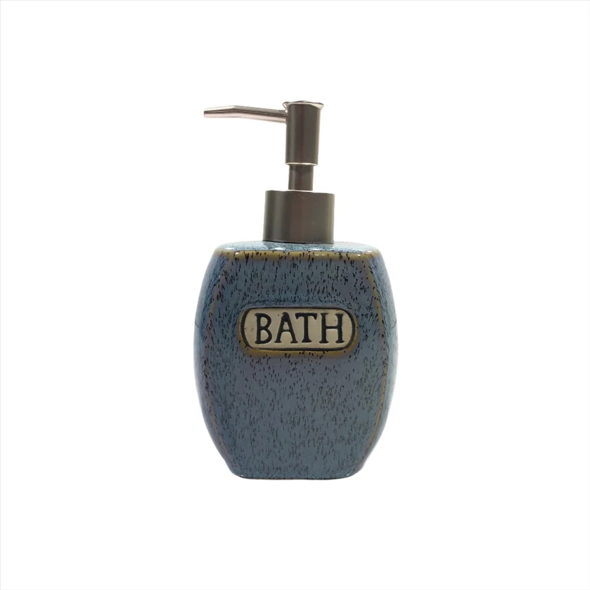 BLUE DOTED CERAMIC BATH SET