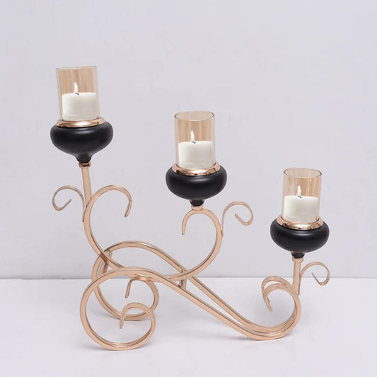 Light Bronze Cart Candle Stand