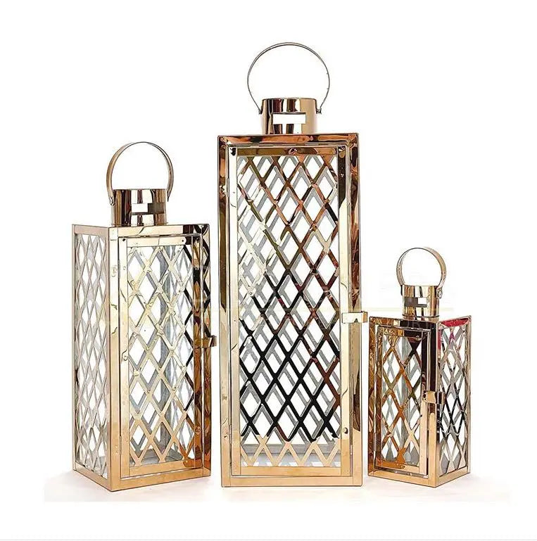 METALLIC LANTERN (SET OF 3)