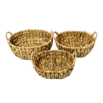 ROUND SEA GRASS BASKET (SET OF 3)