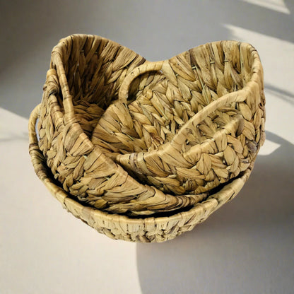 OVAL SEA GRASS BASKET (SET OF 3)