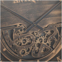 ANTIQUE MOVING GEARS WALL CLOCK