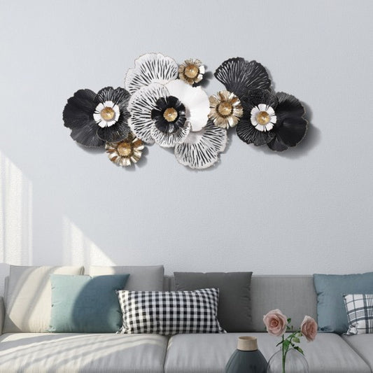 FLORET DESIGN METALLIC WALL HANGING (52×26 INCH)