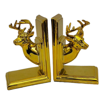 GOLDEN DEER BOOKEND (PAIR)