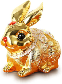 VINTAGE METALLIC RABBIT ASHTRAY