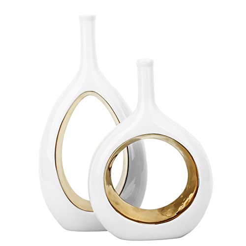 DONUT SHAPE VASES (SET OF 2)