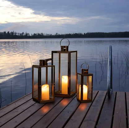 METALLIC LANTERN (SET OF 3)