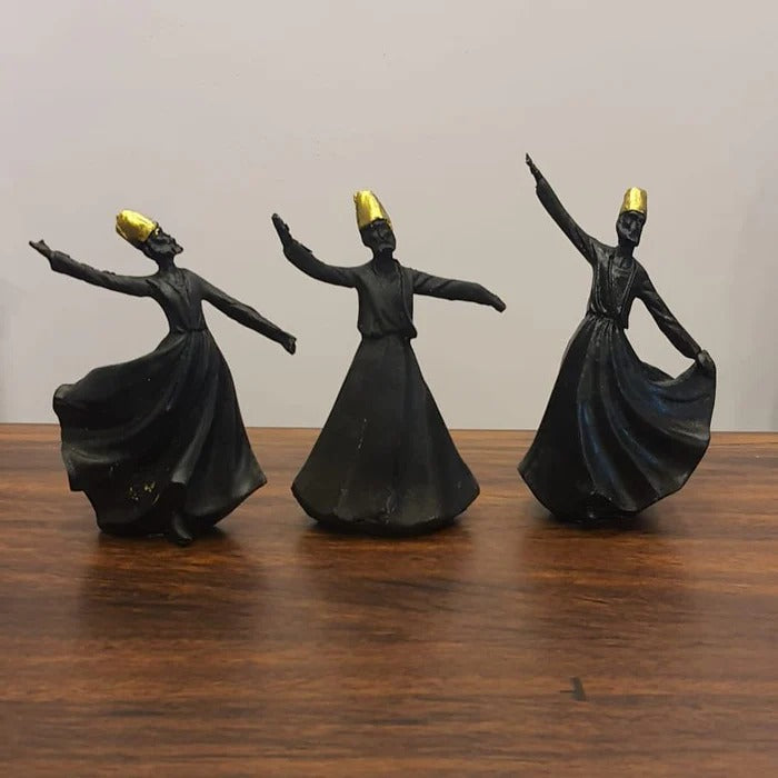 CLASSICAL DERVISH SCULPTURE ( SET OF 3)