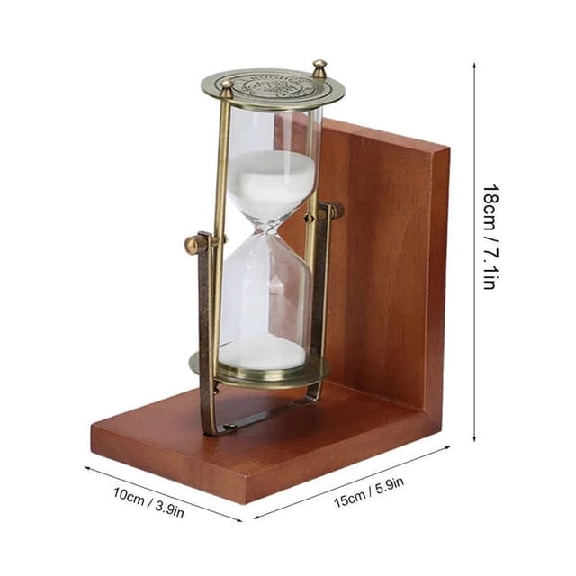 TIMEKEEPING ANTIQUE BOOKEND