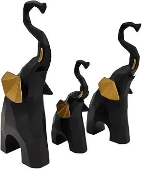 ELEPHANT SCULPTURES (SET OF 3)