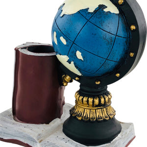 GLOBE DESIGN RESIN PEN HOLDER