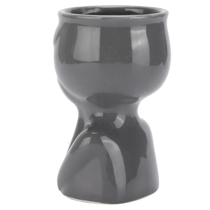 GREY PROFILE PLANT POT