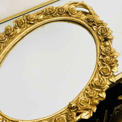 FLORET DESIGN OVAL MIRROR TRAY