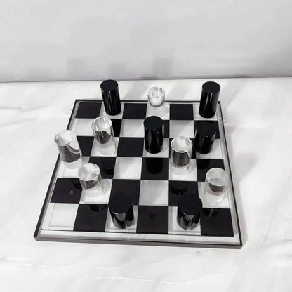 CRYSTAL & MARBLE CHESSBOARD
